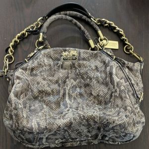 Snakeskin Coach Purse
